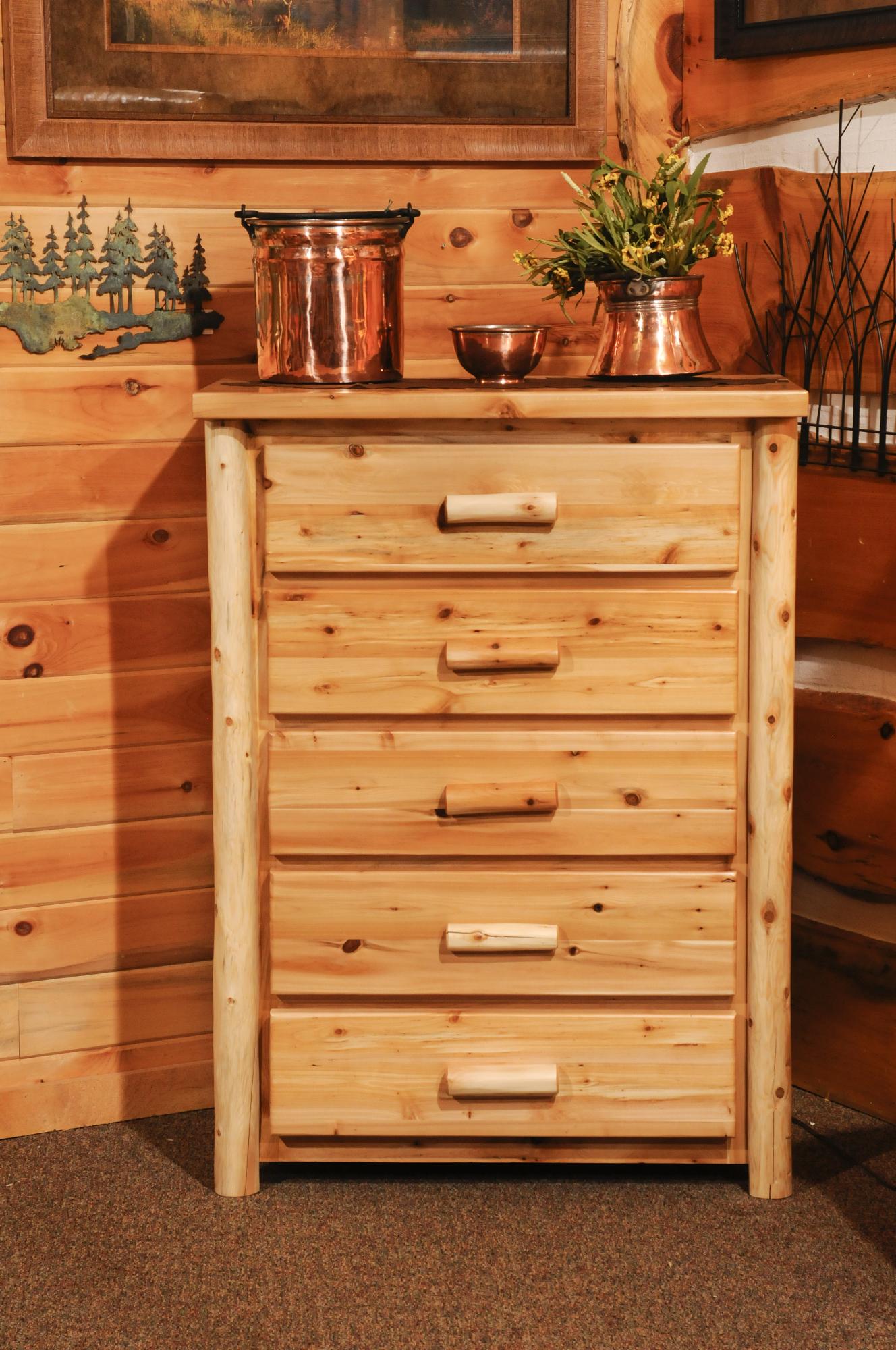 White Cedar Dresser & Chest - Amish Furniture Store - Mankato, MN