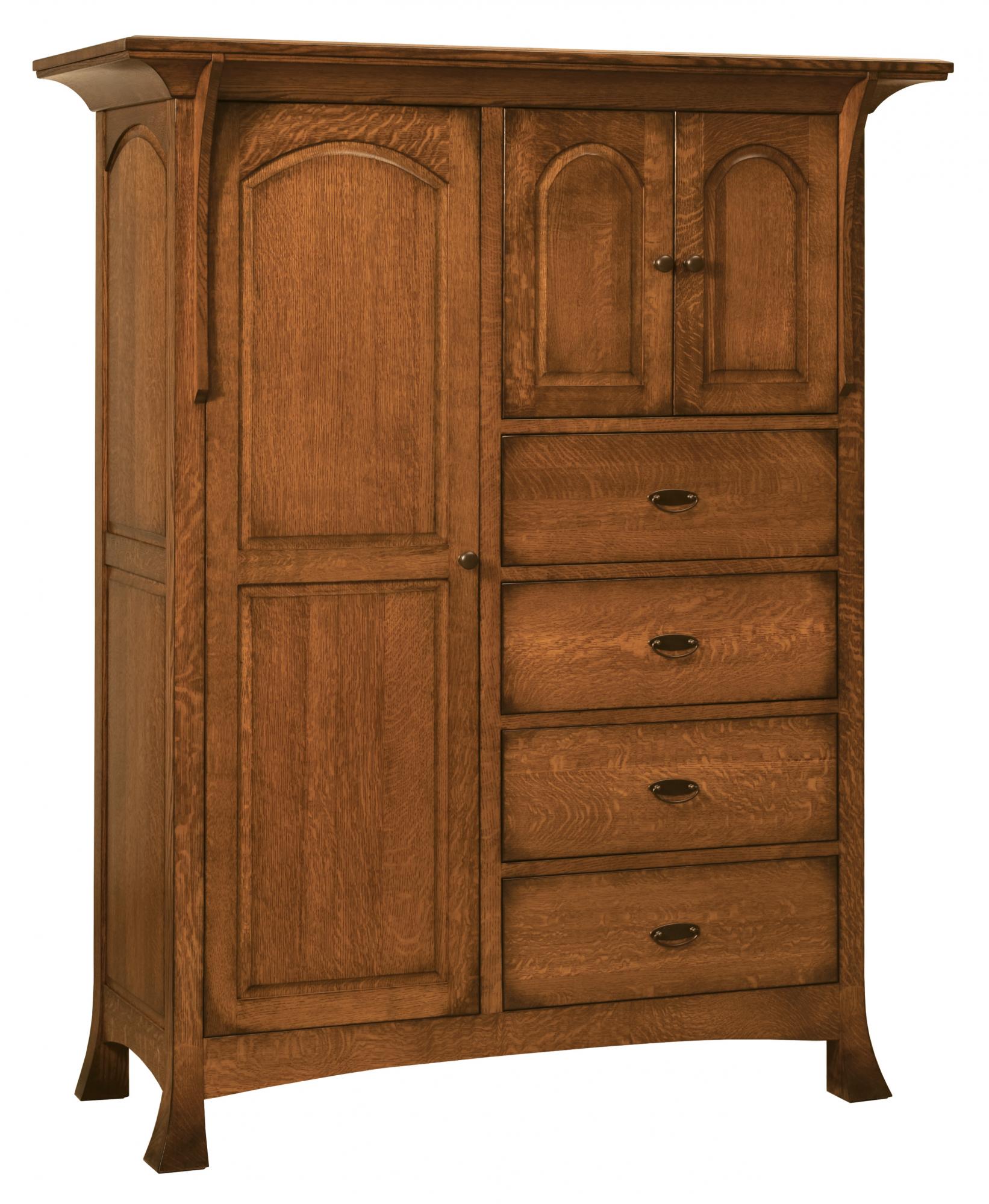 Breckenridge 4 Drawer, 3 Door, Chifforobe - Amish Furniture Store 