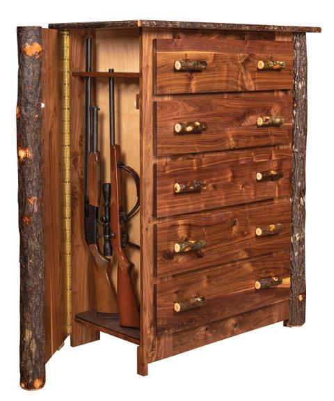 Sportsman - Rough Cut Maple Chest of Drawers w/ Hidden Storage & Gun R -  The Wood Reserve
