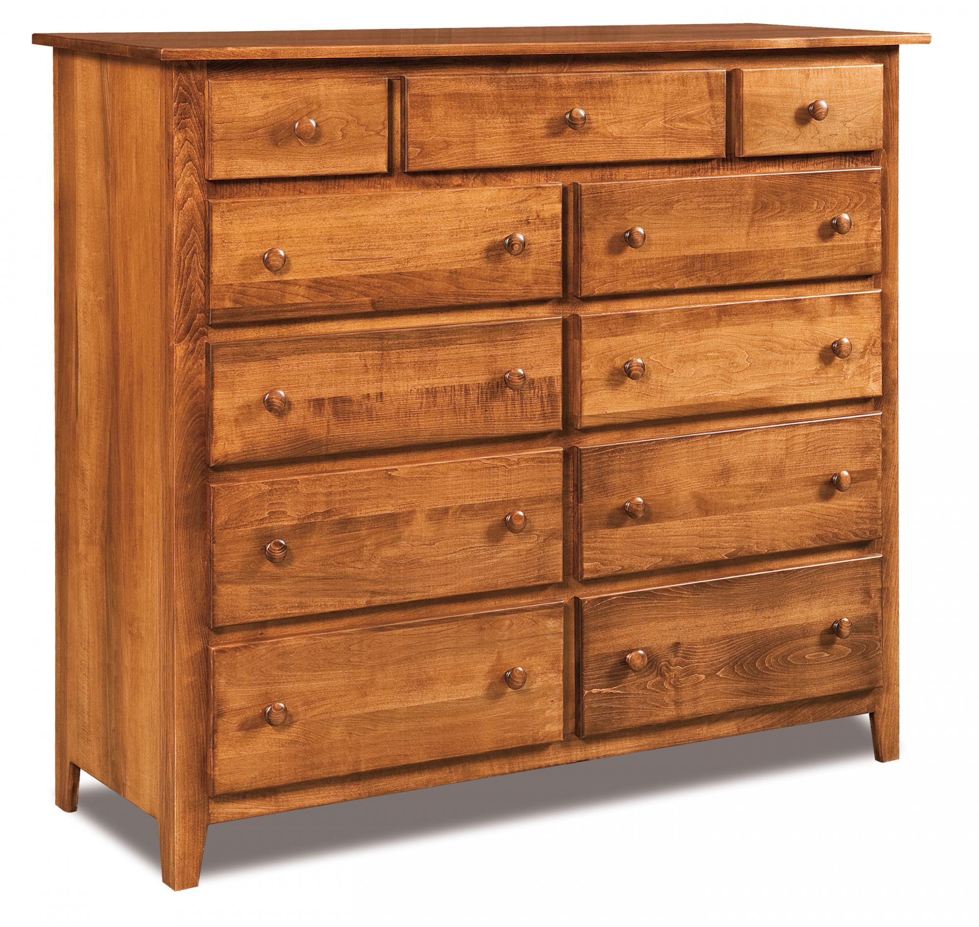Shaker 11 Drawer Double Chest - Amish Furniture Store - Mankato, MN