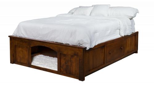 Storage Beds Amish Furniture, Amish Indian Trail Platform Bed Frame