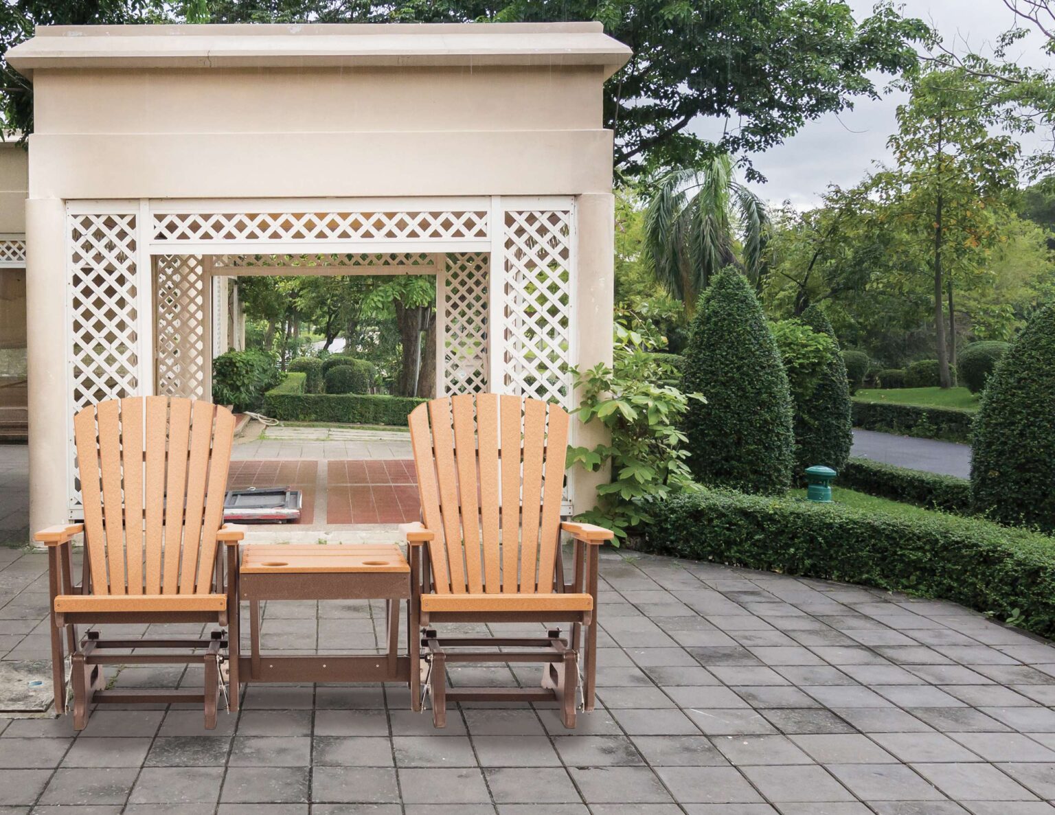 02-Grand-Lake-Glider-Center-Table_Tudor-Brown-and-Cedar_Lifestyle