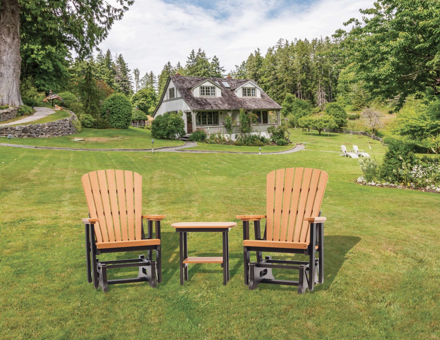 02-Grand-Lake-Glider_Black-and-Cedar_Lifestyle
