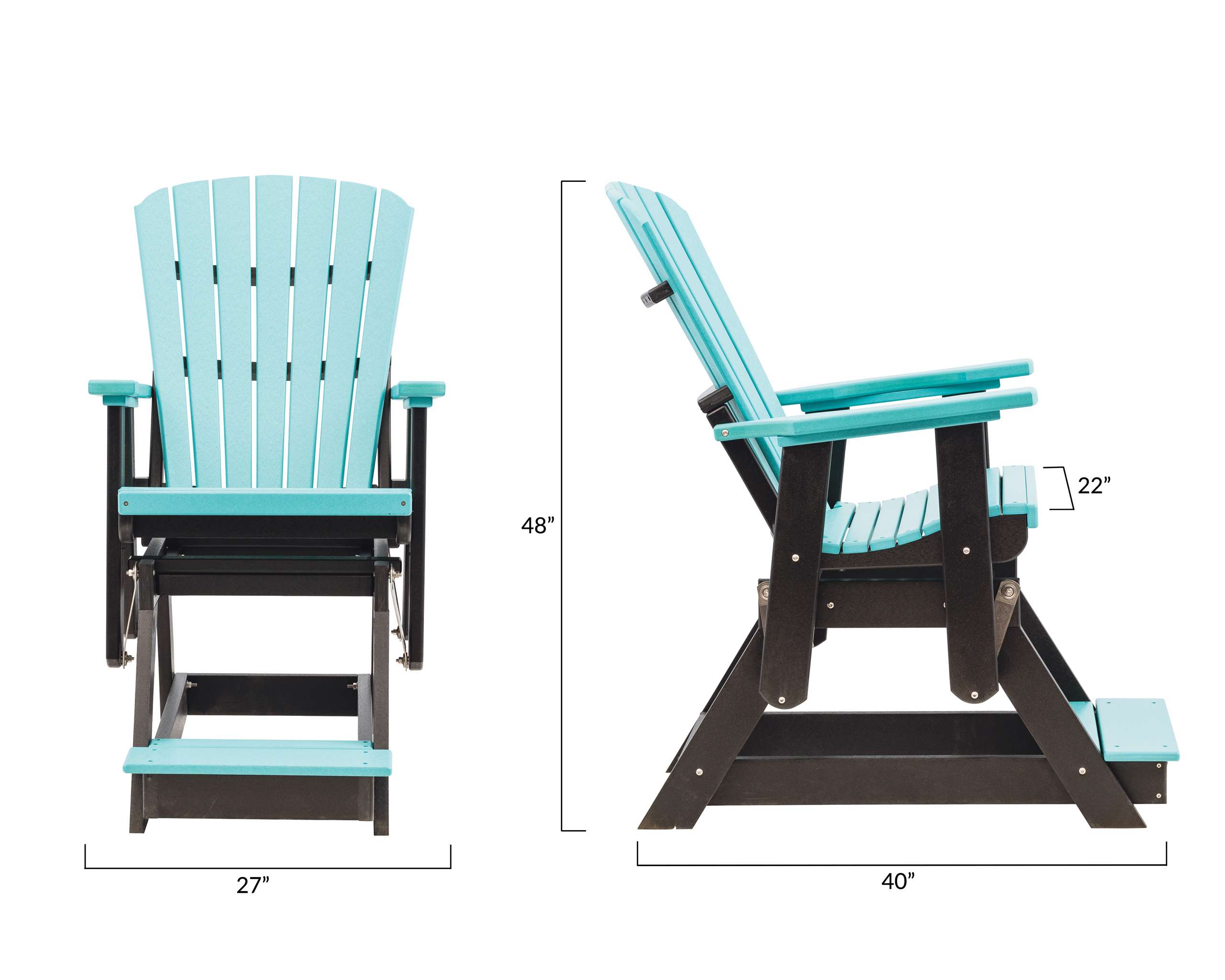 05-MGrand-Lake-Balcony-Glider_Black-and-Aruba-Blue_Side-9072 05-MGrand-Lake-Balcony-Glider_Black-and-Aruba-Blue_Side-9072
