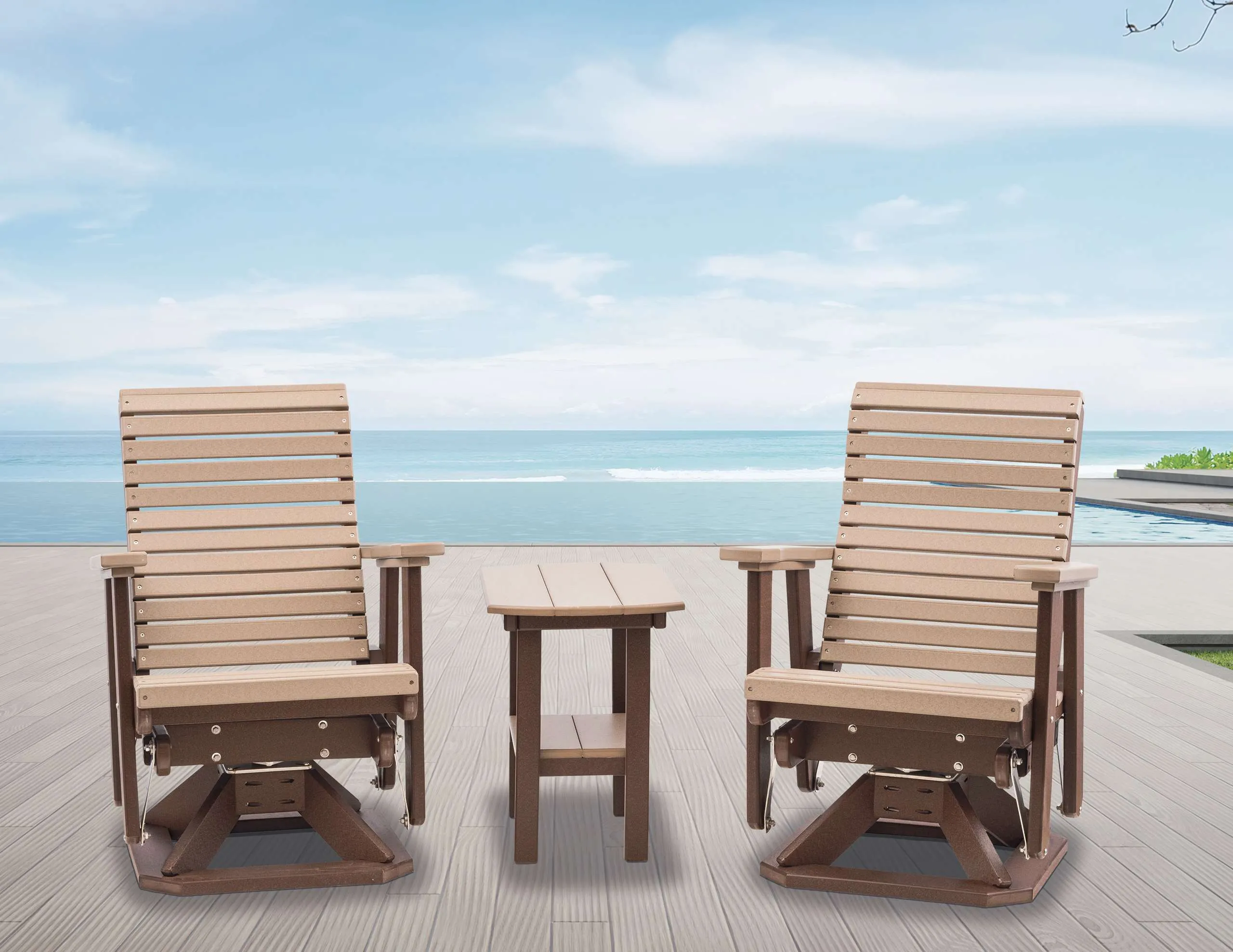 Low-Back-Anchor-Bay-Swivel-Glider_Tudor-Brown-and-Weathered-Wood_Lifestyle Low-Back-Anchor-Bay-Swivel-Glider_Tudor-Brown-and-Weathered-Wood_Lifestyle