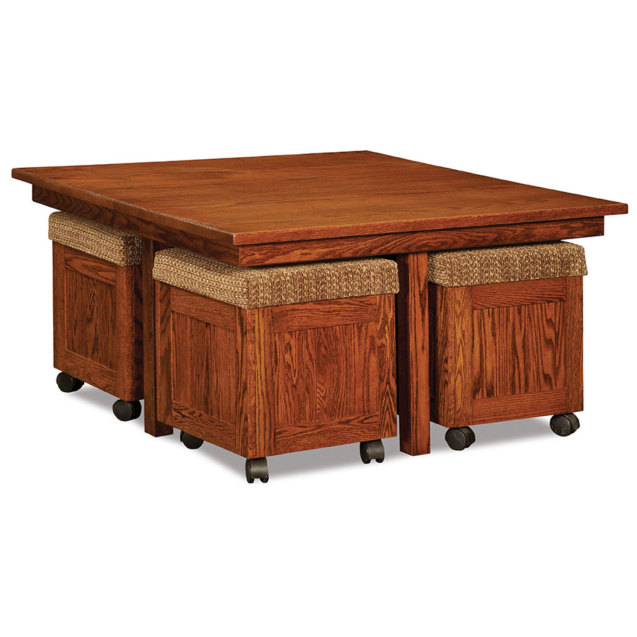 Five Piece Square Table Bench Set