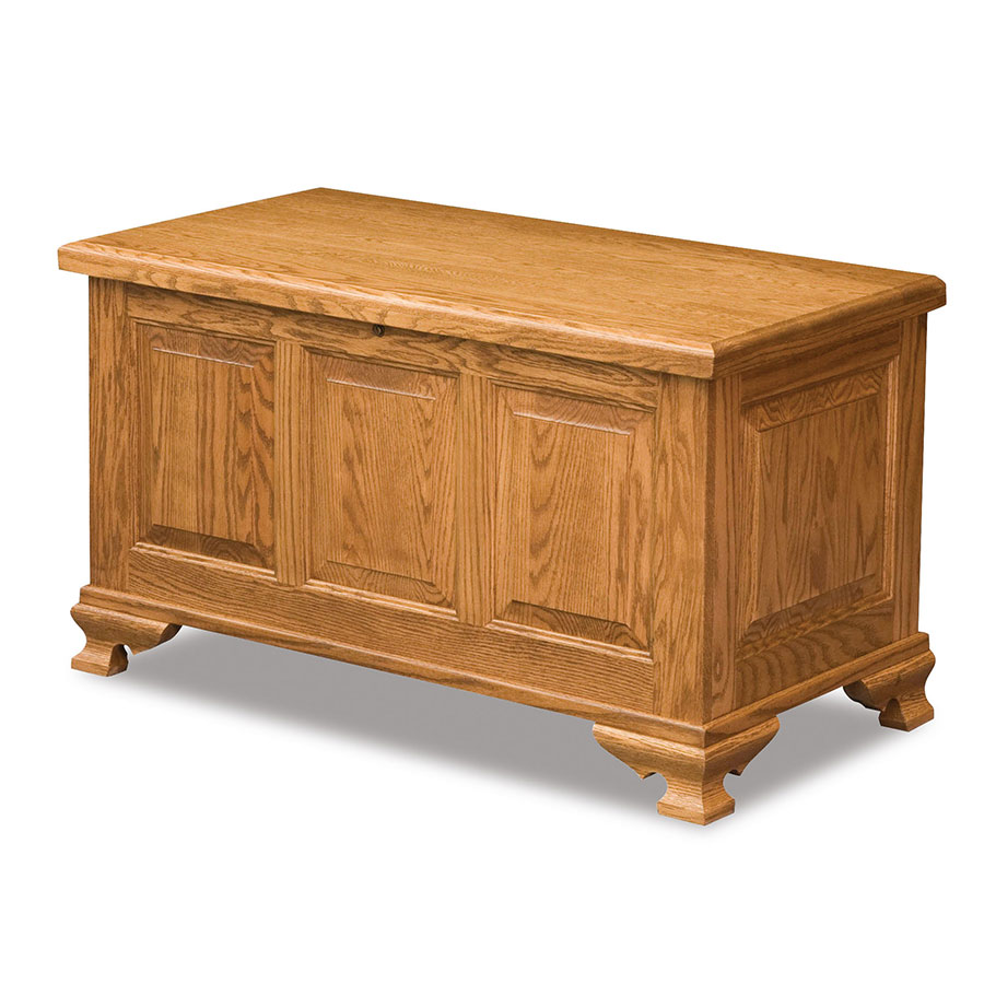 Triple Raised Panel Cedar Chest