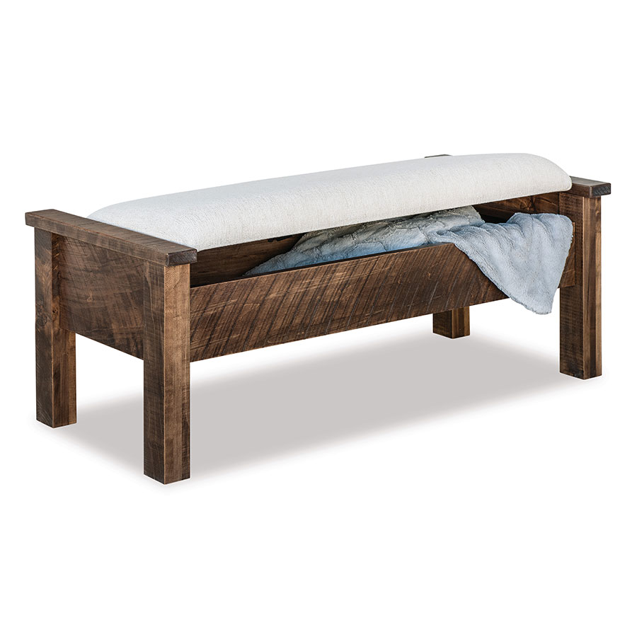 Rough Sawn Bed Seat