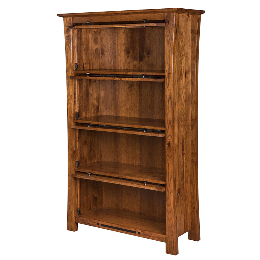 Arts-Crafts-Barrister-Bookcase-LA-AC-3936-4-Open