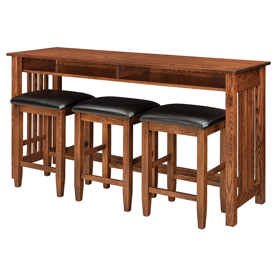 Country Mission Counter Height Sofa Table