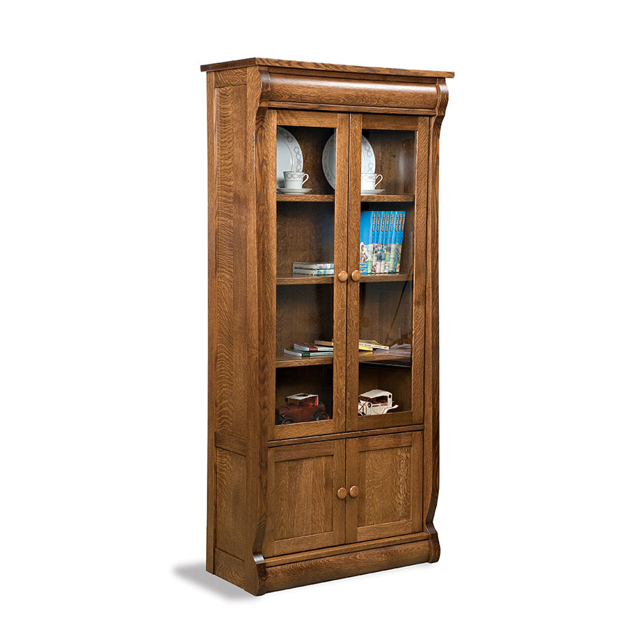 Old Classic Sleigh Bookcase