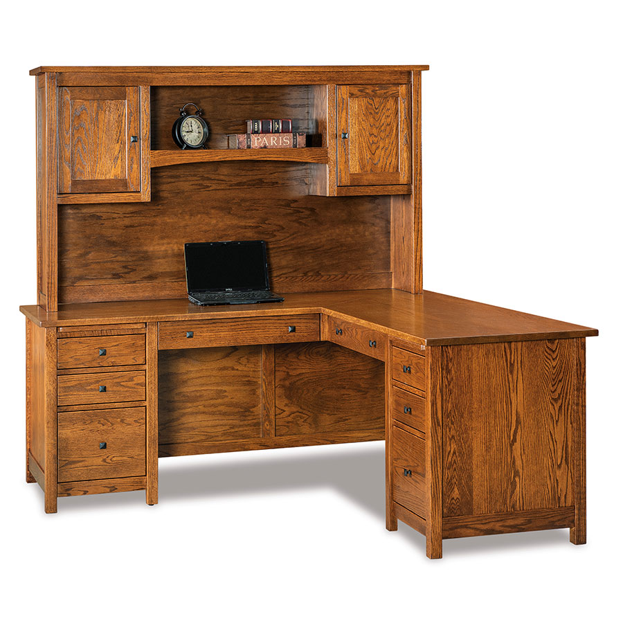 Centennial L Desk and Hutch