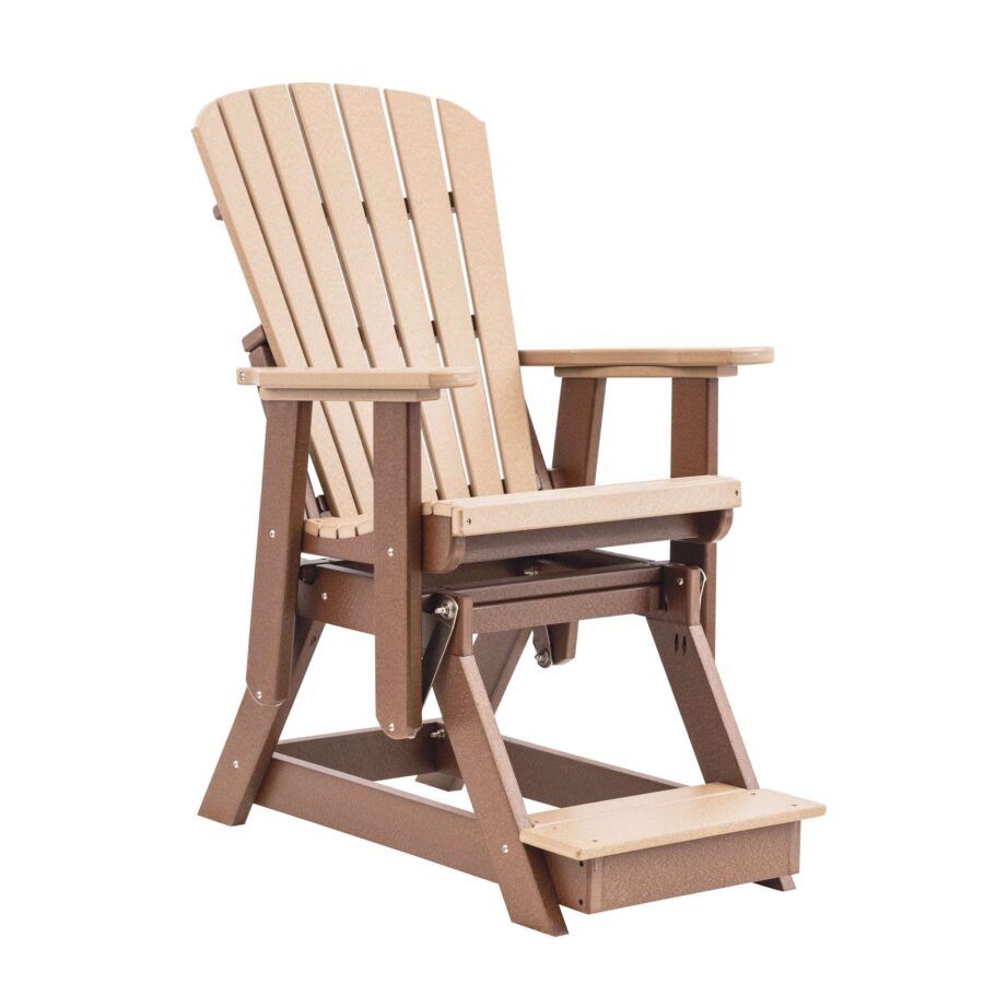 01-Grand-Lake-Balcony-Glider_Tudor-Brown-and-Weathered-Wood_Angle-9092