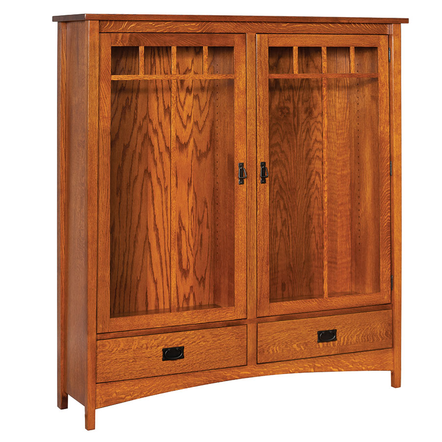 Arts & Crafts 2 Door Bookcase