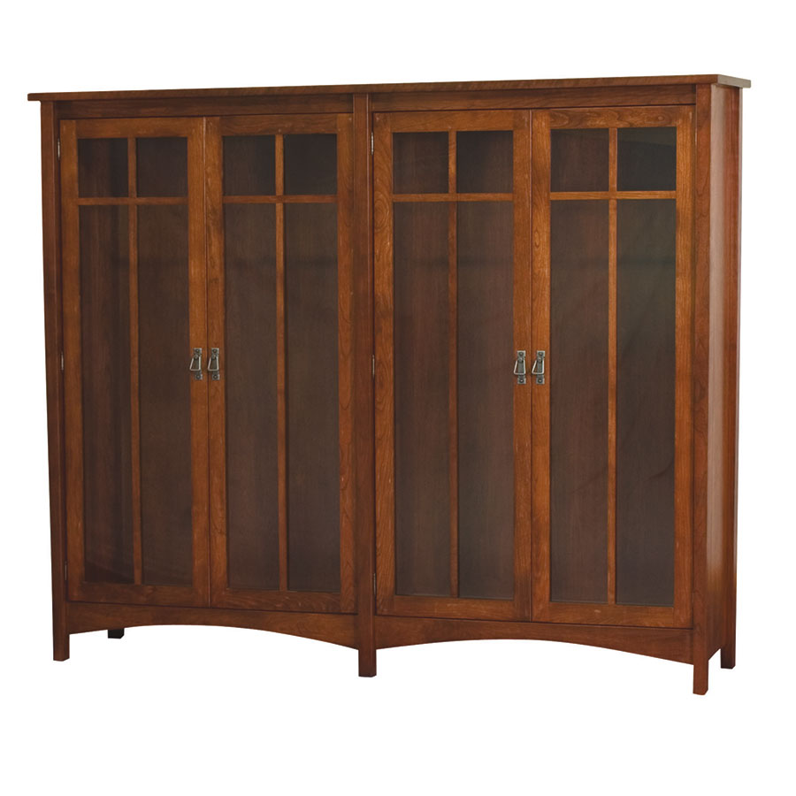 Arts & Crafts Double Bookcase