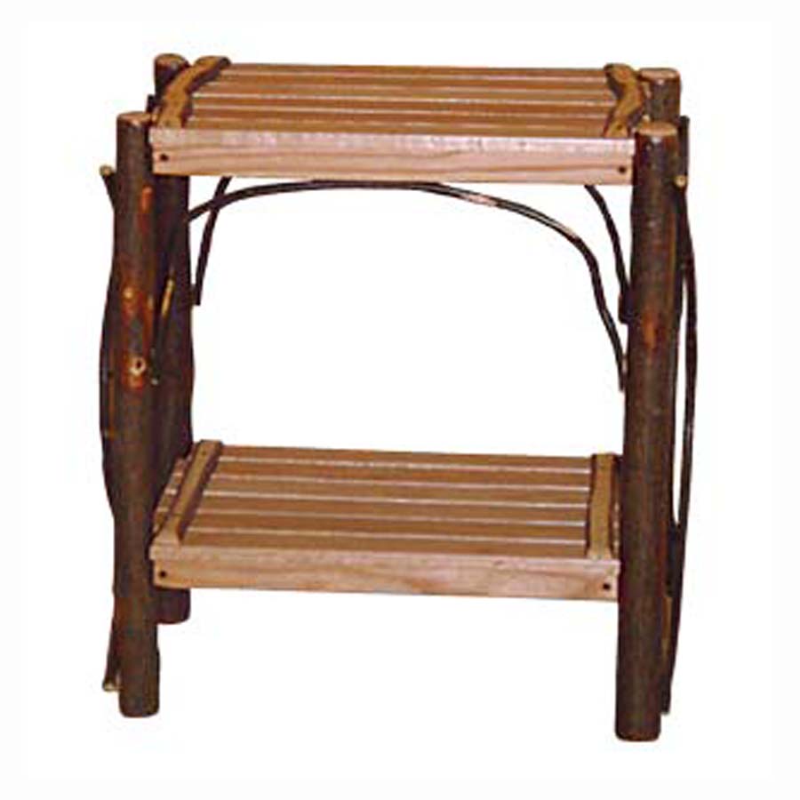 1403-EndTablewithSlattedShelves