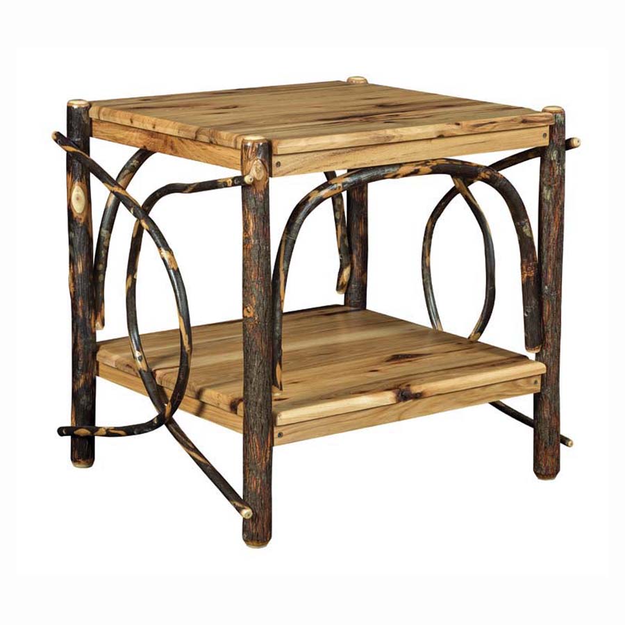 1404A-EndTableSolidTopandShelf