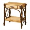 1409-EndTablewithSolidTopandSlattedShelves