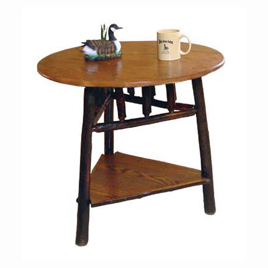 Hickory Round End Tables