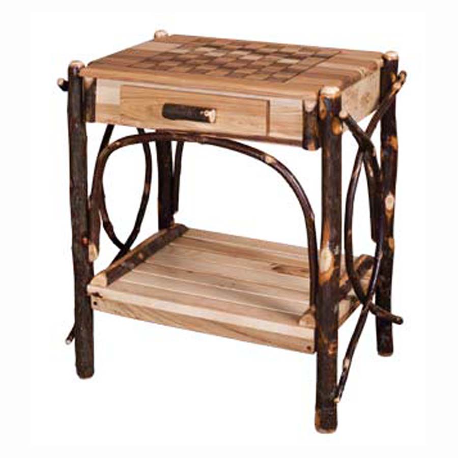 Checkerboard End Table