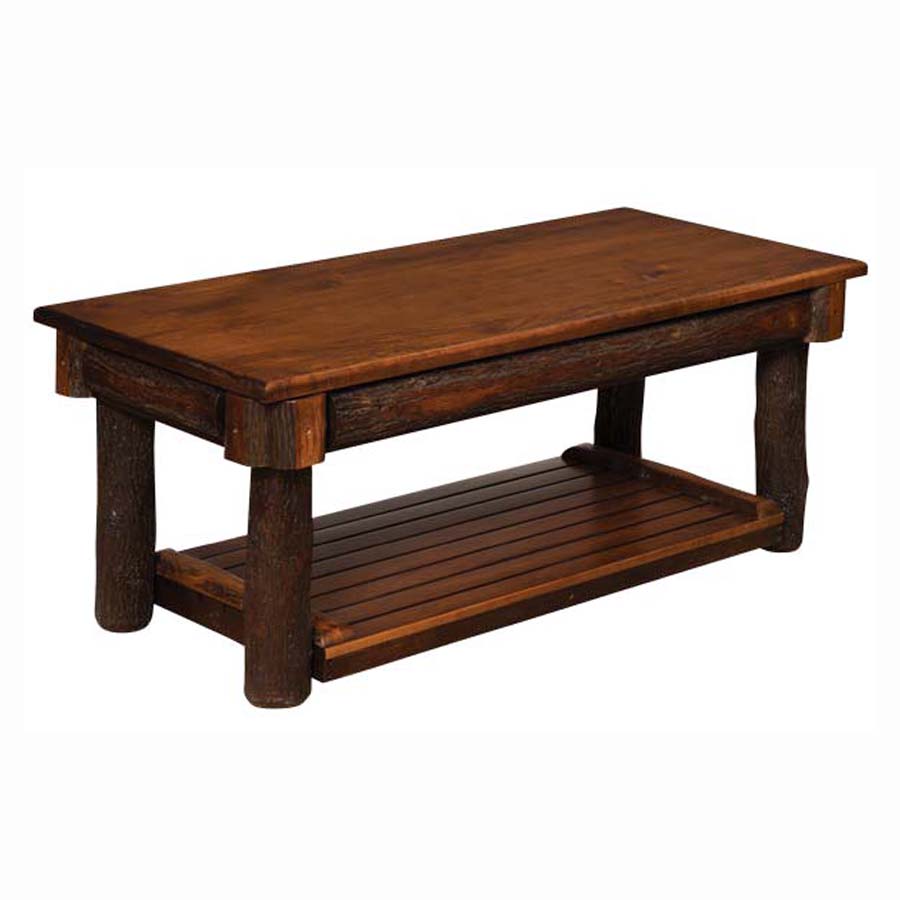 Hickory Coffee Table with Lift-top