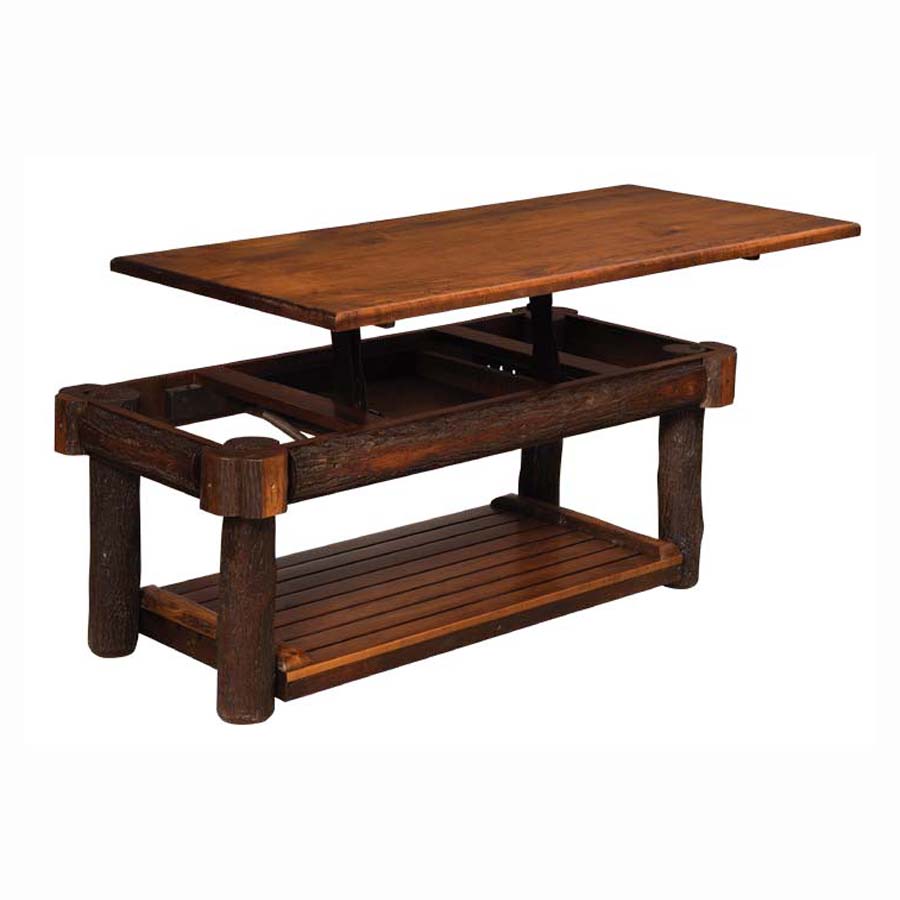 Hickory Coffee Table with Lift-top