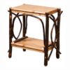 1462-EndTablewithSolidTopandSlattedShelves