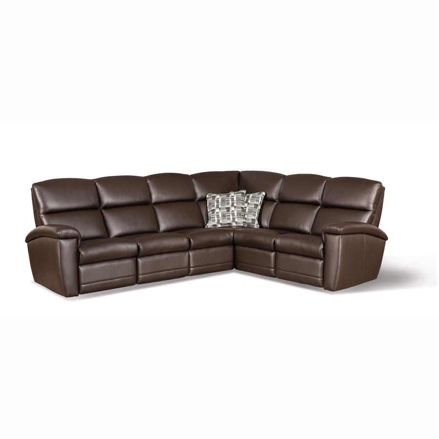 Houston Sectional with Wall Hugger Reclining Ends