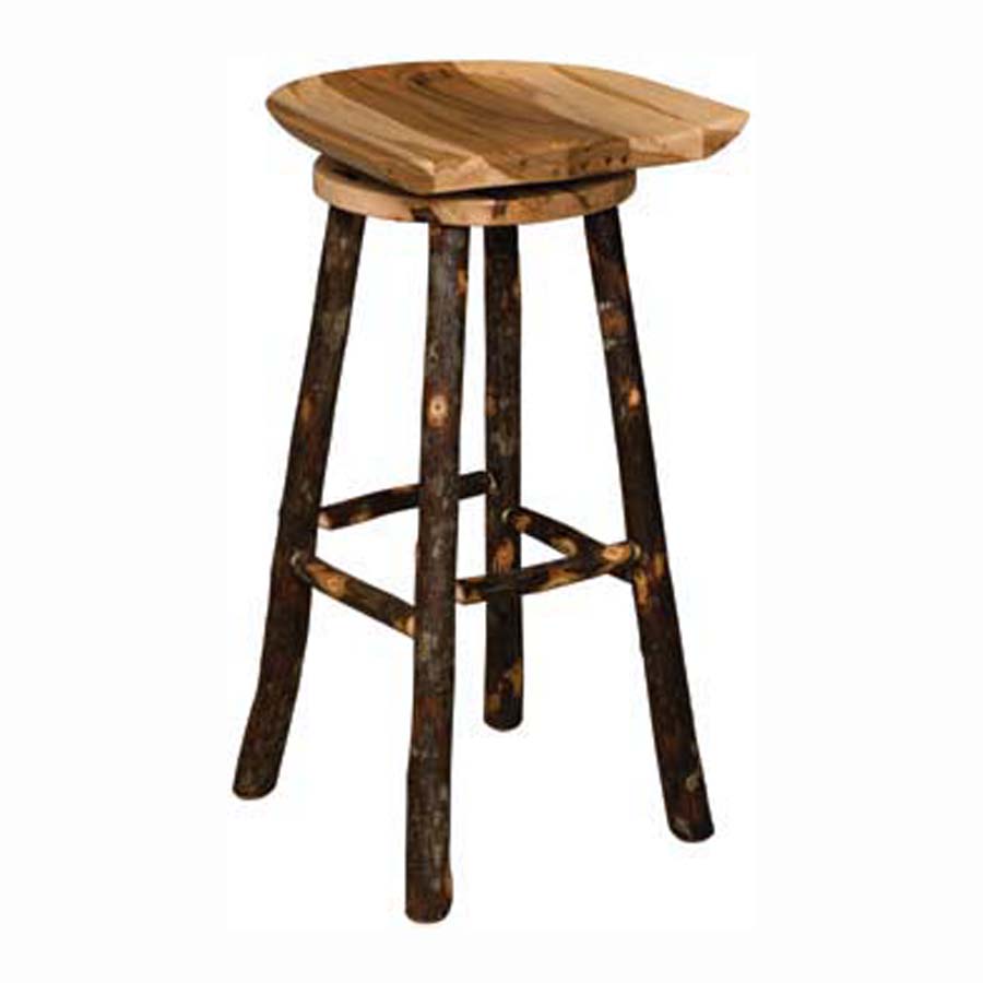 Saddle Bar Stool with Swivel Seat