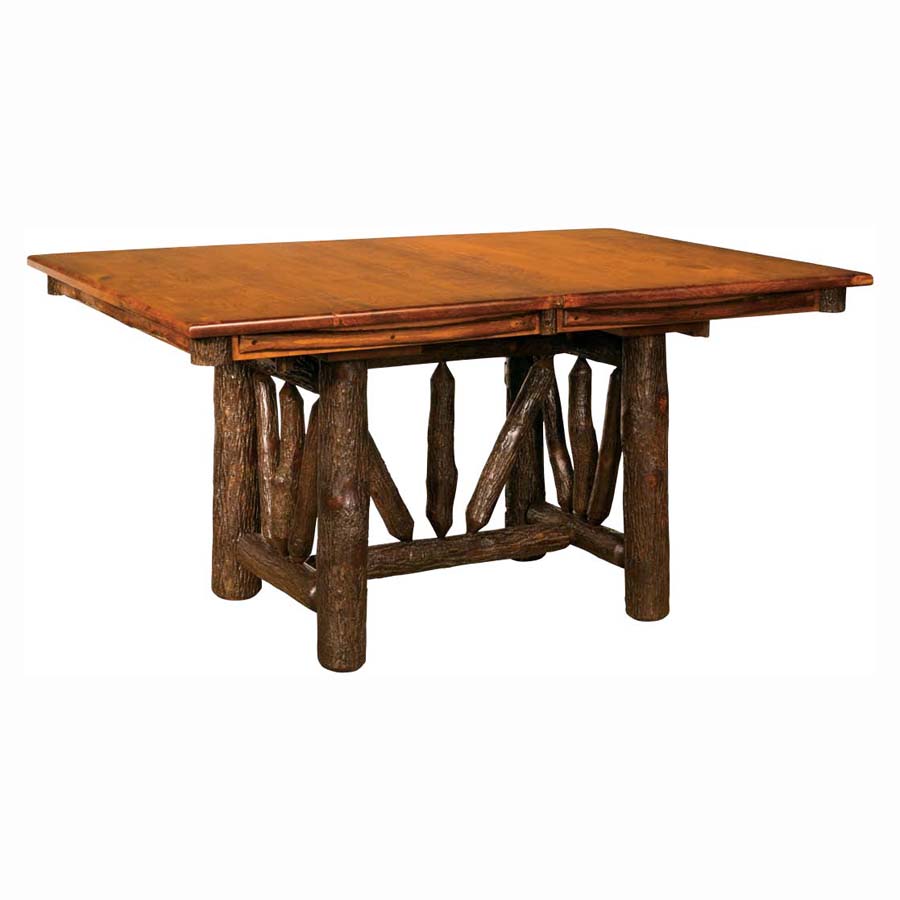 Wagon Wheel Trestle Table