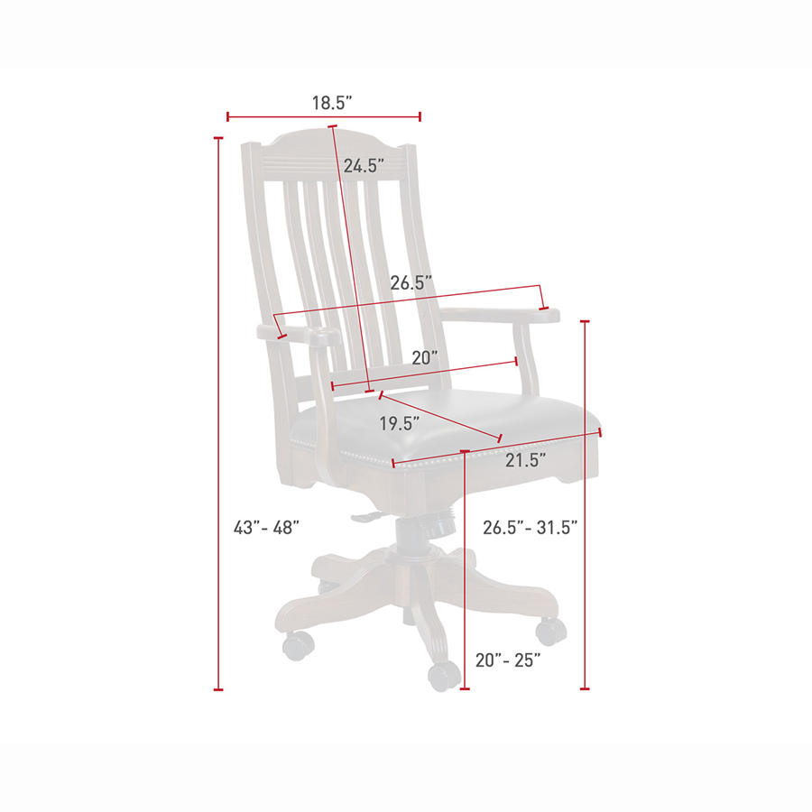 Royal Desk Arm Chair
