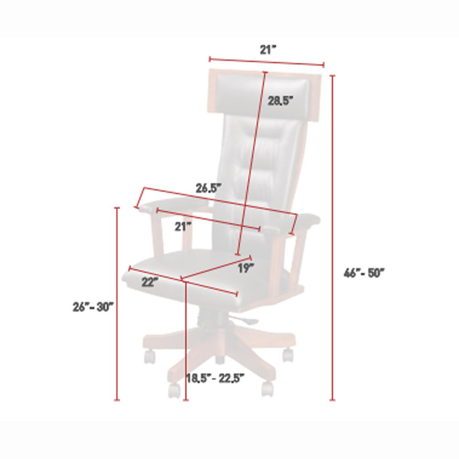London Arm Desk Chair