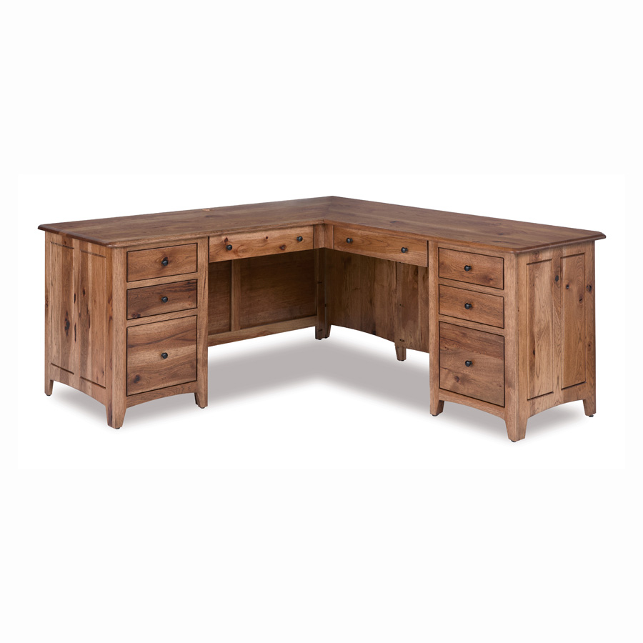 Dover L Desk and Hutch
