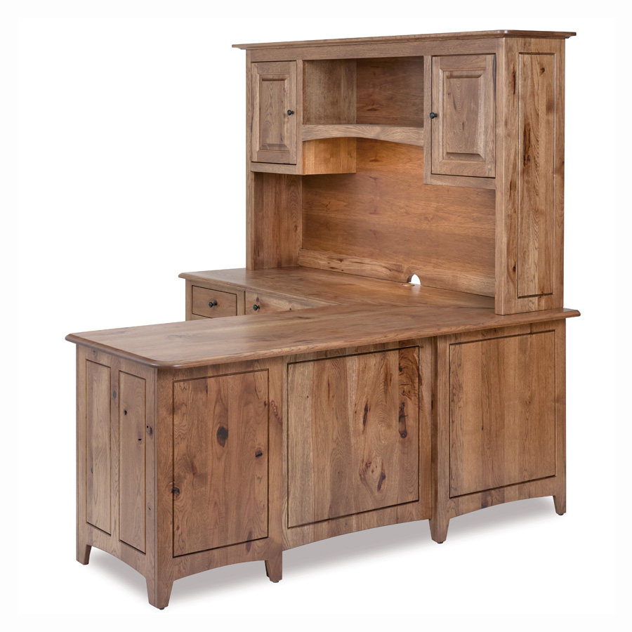 Dover L Desk and Hutch