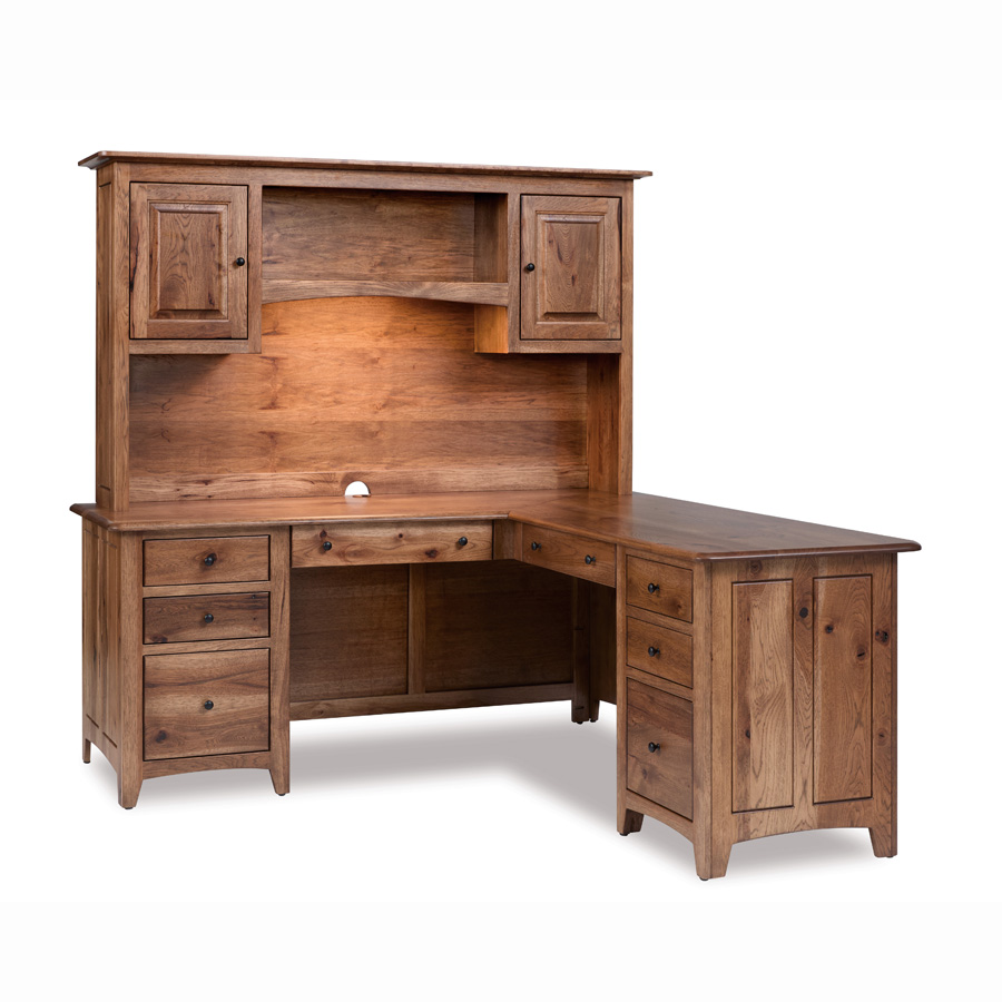 Dover L Desk and Hutch