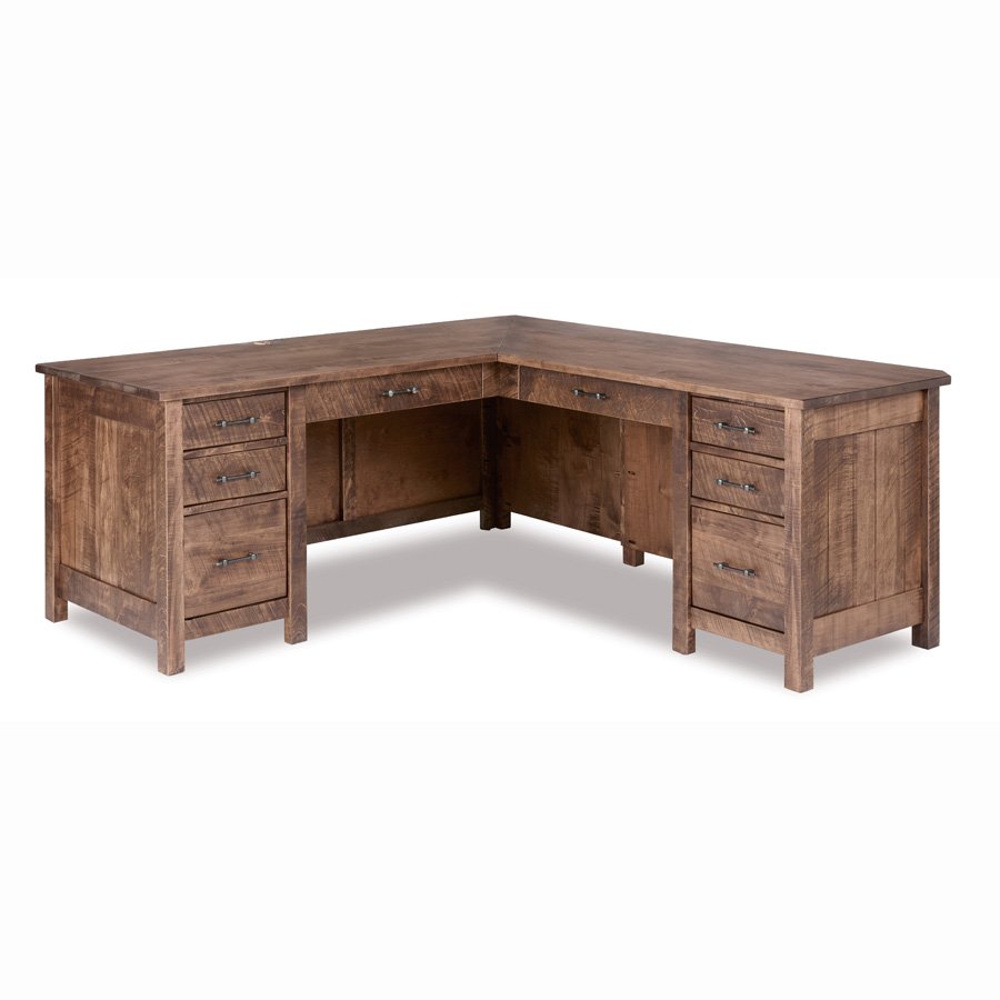 Houston L Desk and Hutch